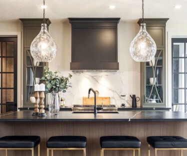 gl 1 Blat i wyspa kuchenna - Silestone Et. Noir, fartuch - Dekton Aura15