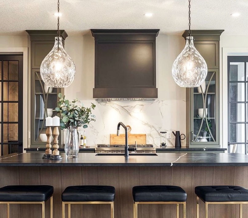 gl 1 Blat i wyspa kuchenna - Silestone Et. Noir, fartuch - Dekton Aura15